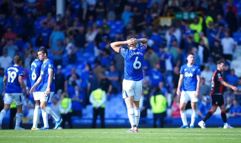 Everton’s dramatic collapse ‘the most frustrating’ defeat of Sean Dyche’s career