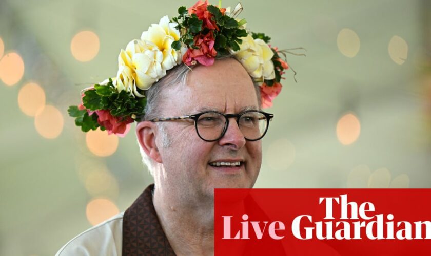 Australia news live: Albanese caught on camera discussing Pacific policing plan with US official; small quake in Victoria’s west