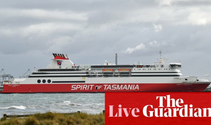 Australia news live: flood warnings and 30,000 Tasmanians without power due to severe weather