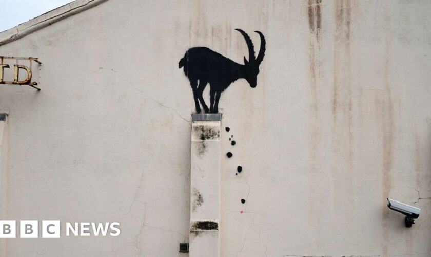 Banksy artwork appears on west London building