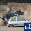 Banksy unveils rhino as eighth artwork in animal-themed London series