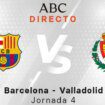 Barcelona - Valladolid, en directo: resultado, goles y última hora online delpartido de la Liga hoy