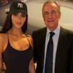 Chándal y tacones: el look de Kim Kardashian en su visita al Real Madrid en el Bernabéu