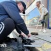 Clean-up after night of 'thuggery and violence'