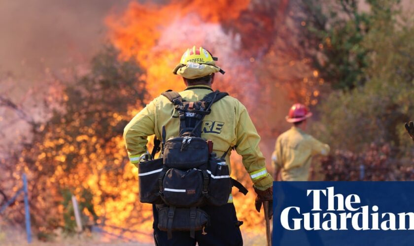 Cooler weather helps fire crews corral a third of California’s largest blaze of year