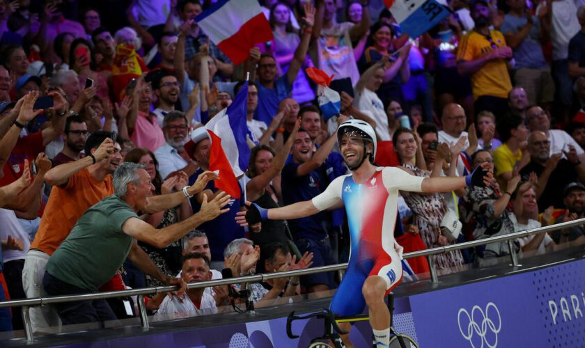 Cyclisme sur piste : Benjamin Thomas champion olympique de l’omnium malgré une chute en pleine course