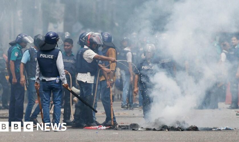 Dozens killed in anti-government protests in Bangladesh