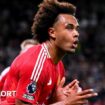 Joshua Zirkzee scored the winner on his Manchester United debut