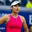 Emma Raducanu in action against Sofia Kenin at the US Open