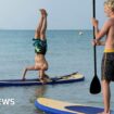 Four paddleboarders rescued amid holiday warning