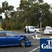 Four people including a police officer injured after car crash and alleged stabbings in Sydney’s south