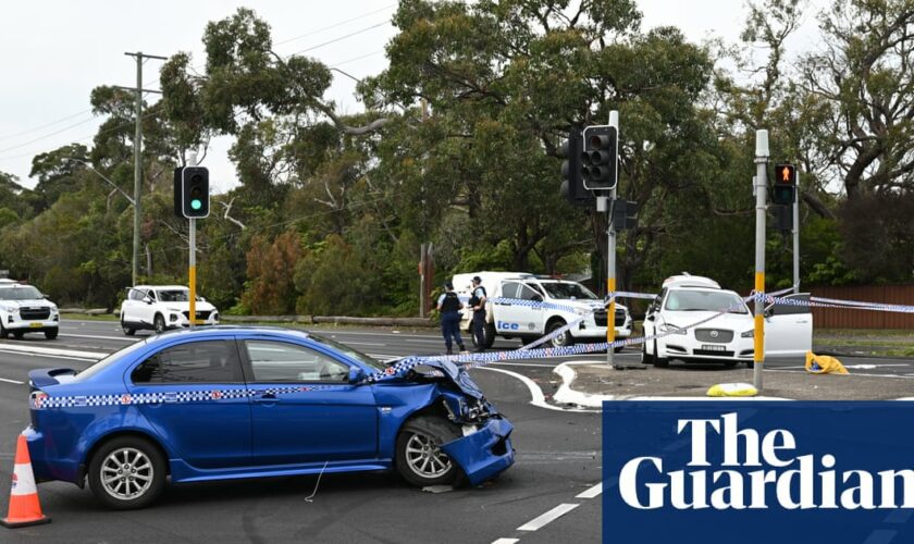 Four people including a police officer injured after car crash and alleged stabbings in Sydney’s south