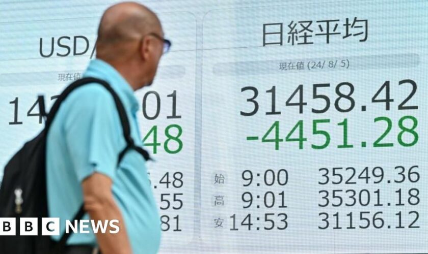 Global stock markets sink on US economy fears