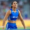 Eleni-Klaoudia Polak wearing a Greece athletics outfit