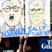 Greens senator criticised for addressing CFMEU rally featuring Albanese Nazi signs