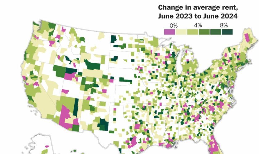 How much are rents going up? See how prices have changed in your area.