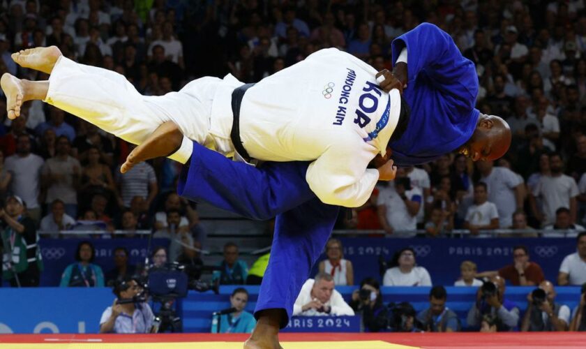 JO- Judo : le fabuleux ippon de Teddy Riner pour aller chercher le titre olympique en vidéo