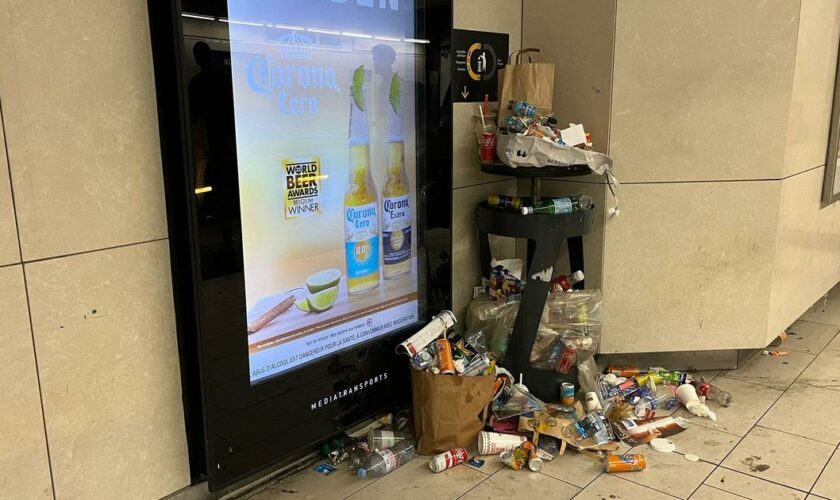 JO Paris 2024 : à Marseille, les poubelles du métro débordent à cause d’une grève