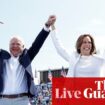 Kamala Harris and Tim Walz to continue campaign blitz with UAW event – US politics live