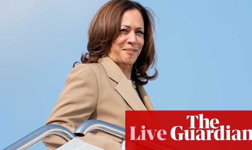 Kamala Harris prepares to announce running mate ahead of first event on Tuesday – live