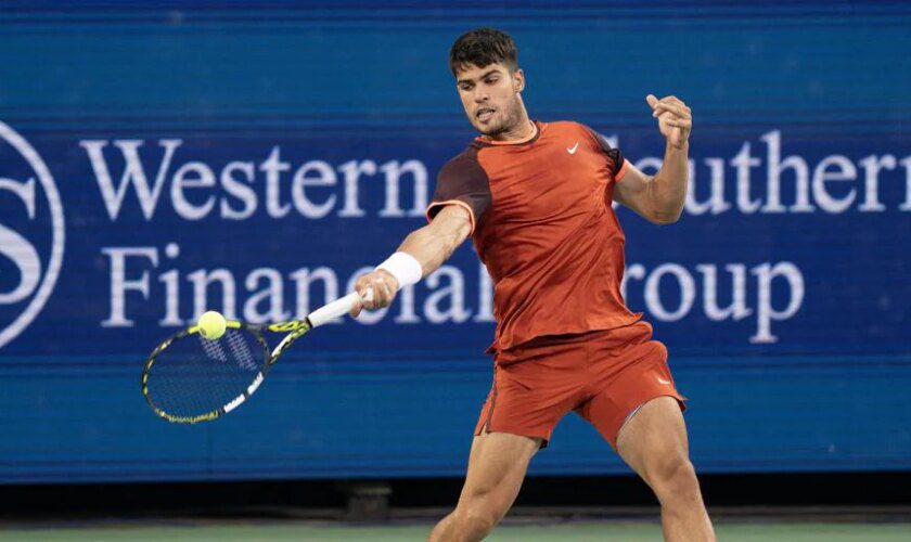 La lluvia de Cincinnati frena a Alcaraz y desbanca a Gauff, defensora del título