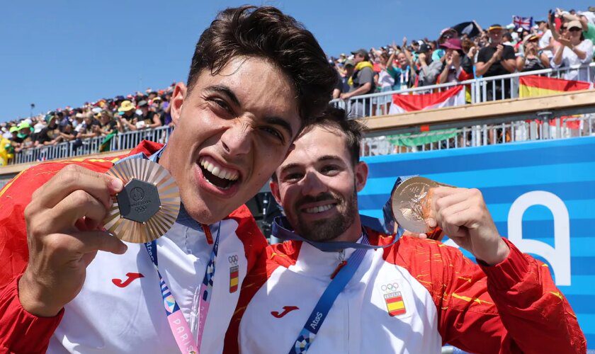 La medalla en la foto-finish de Moreno y Domínguez, unos inicios en la Casa de Campo y una petición: "¿Presentar esta medalla en el Bernabéu?"