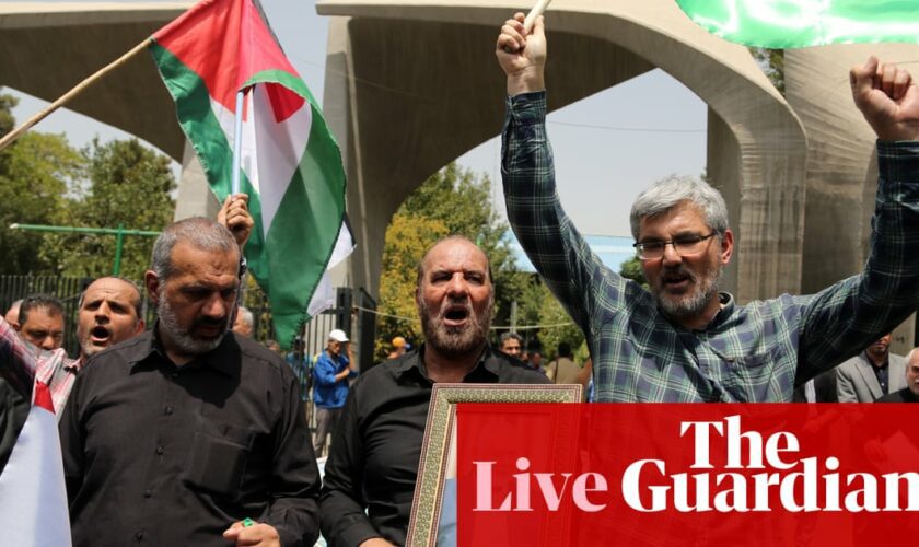 Middle East crisis live: Iran’s supreme leader leads prayers at Hamas leader funeral as region braces for fresh unrest