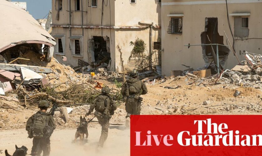 Middle East crisis live: aid agency says four men killed by Israeli airstrike were a local escort