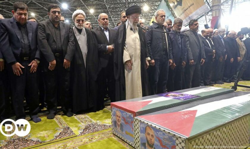 Middle East updates: Haniyeh funeral held in Iran