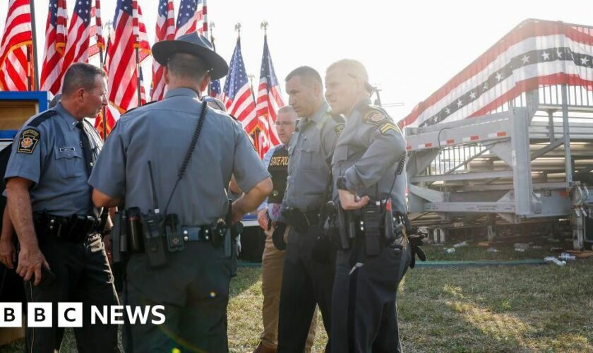 New bodycam footage shows moments  before Trump rally shooting