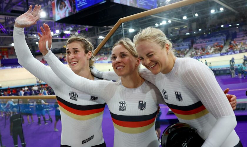 Olympischen Spiele: Teamsprint-Trio gewinnt Bronze im Bahnradfahren