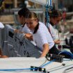 Primer día de la princesa Leonor en Marín: competición deportiva y salida al mar