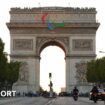 The Paralympic torch is carried through the Channel Tunnel