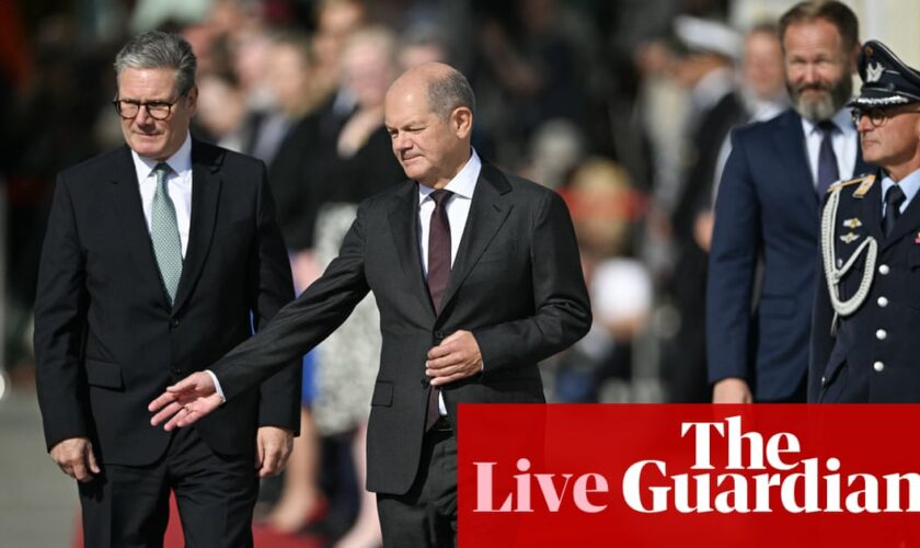 Starmer meets Scholz with Germans keen on youth mobility deal – UK politics live