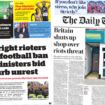 The Papers: 'Rioters face football ban' and 'Britain boarded up'