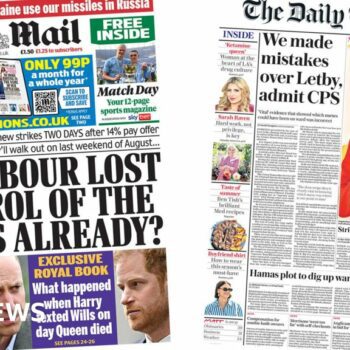 The Papers: 'Strike pain' and 'has Labour lost control of the unions?'