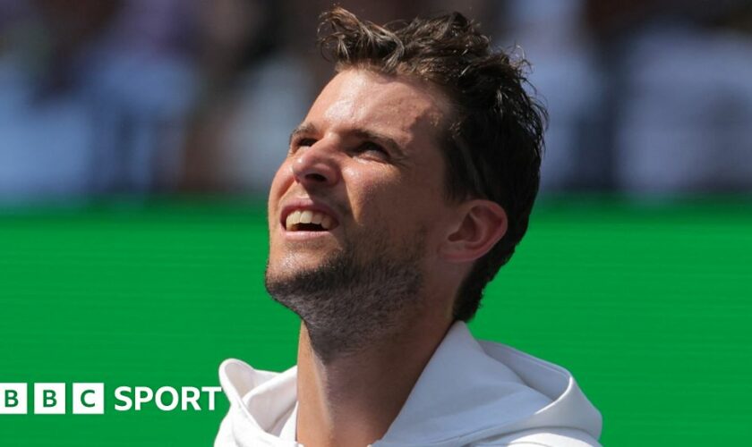 Dominic Thiem looks on during a US Open presentation on Monday