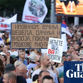 Thousands of Serbians protest in Belgrade against lithium mine