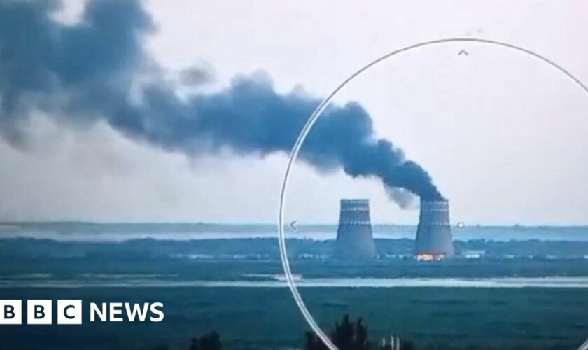 Ukraine and Russia trade claims over nuclear plant fire