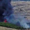 Un incendio forestal en El Molar obliga a cortar un tramo de la carretera A-1 de entrada a Madrid