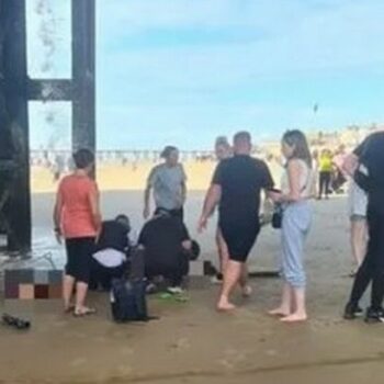 Woman plunges through hole in Blackpool pier onto beach in front of terrified families