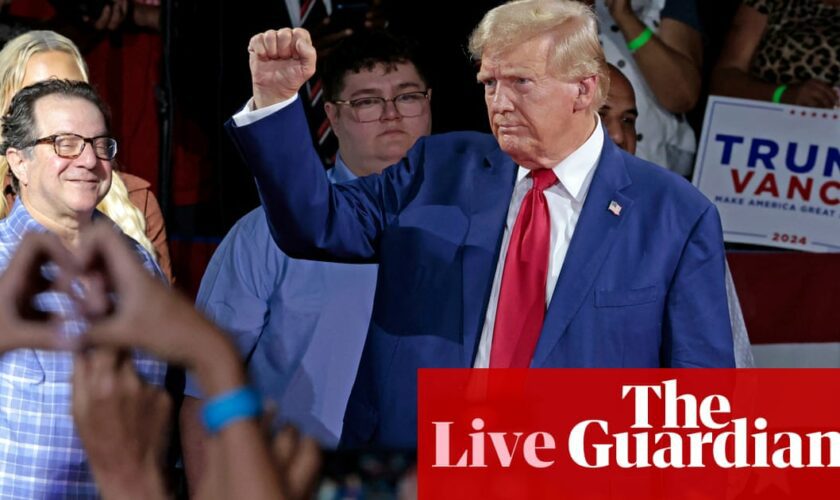 ‘Only consequential presidents get shot at,’ Trump tells event – US politics live