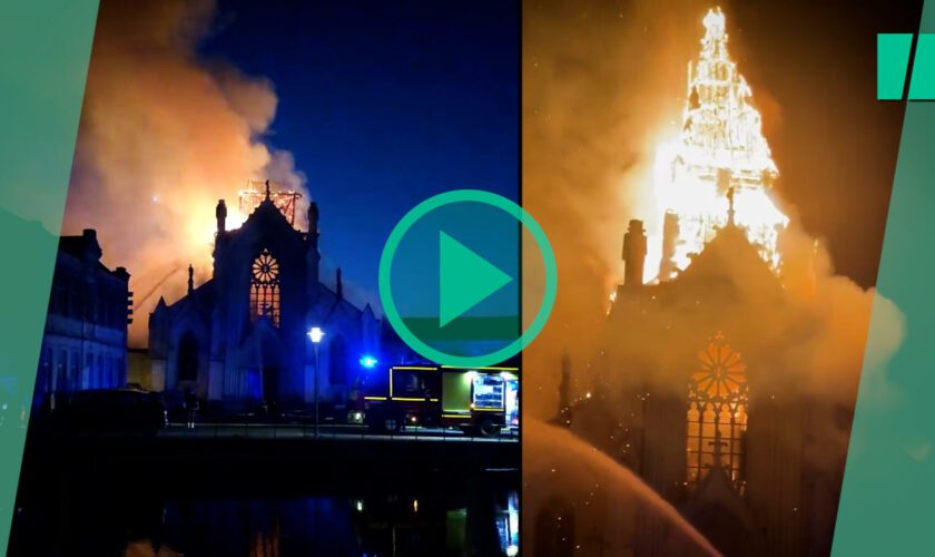 À Saint-Omer, l’église de l’Immaculée-Conception en partie détruite après un incendie impressionnant