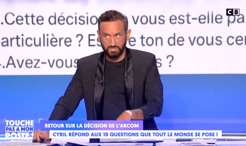 Arcom : Cyril Hanouna annonce qu’il va porter plainte contre l’Autorité pour harcèlement