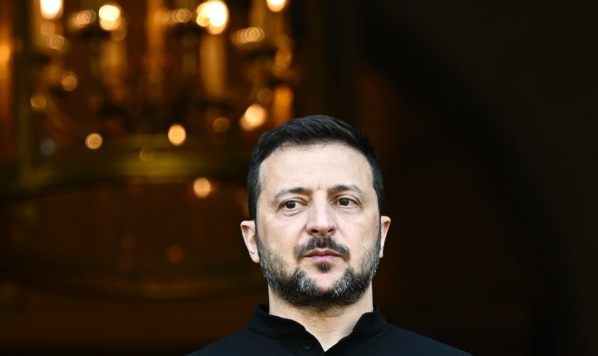 Le président ukrainien Volodymyr Zelensky au ministère des Affaires étrangères, le 7 juin 2024 à Paris