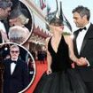 Lady Gaga shares a red carpet kiss with devoted  fiancé Michael Polansky at the 81st annual Venice Film Festival after arriving in a dramatic quilted gown and headdress as she joins Joaquin Phoenix and his sister Rain at Joker: Folie à Deux premiere