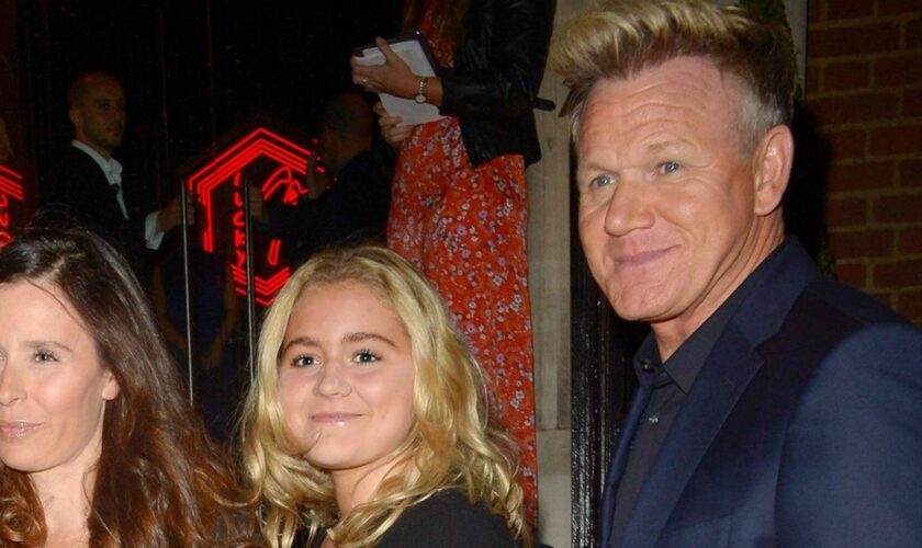 Gordon Ramsay mit Tochter Matilda "Tilly" Ramsay (Mitte).