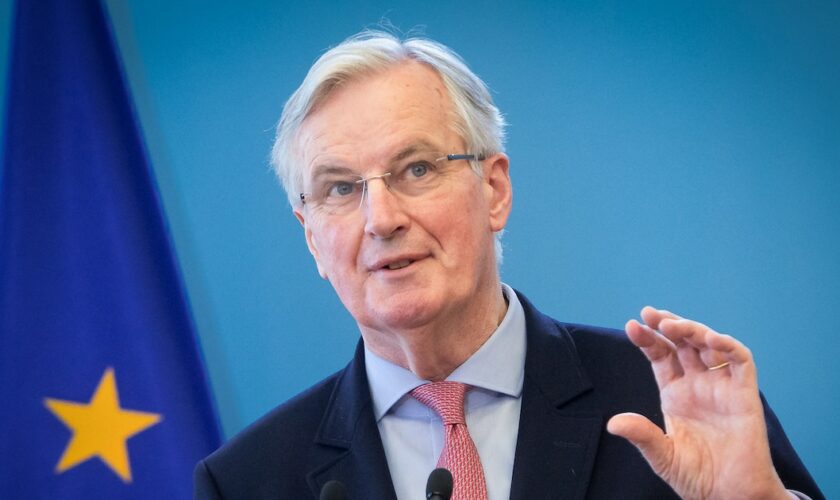 Michel Barnier in Warsaw, Poland on March 29, 2019 (Photo by Mateusz Wlodarczyk/NurPhoto) (Photo by Mateusz Wlodarczyk / NurPhoto / NurPhoto via AFP)