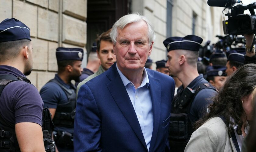 Michel Barnier le 26 juin 2024, après une réunion d'urgence du bureau politique des Républicains à Paris