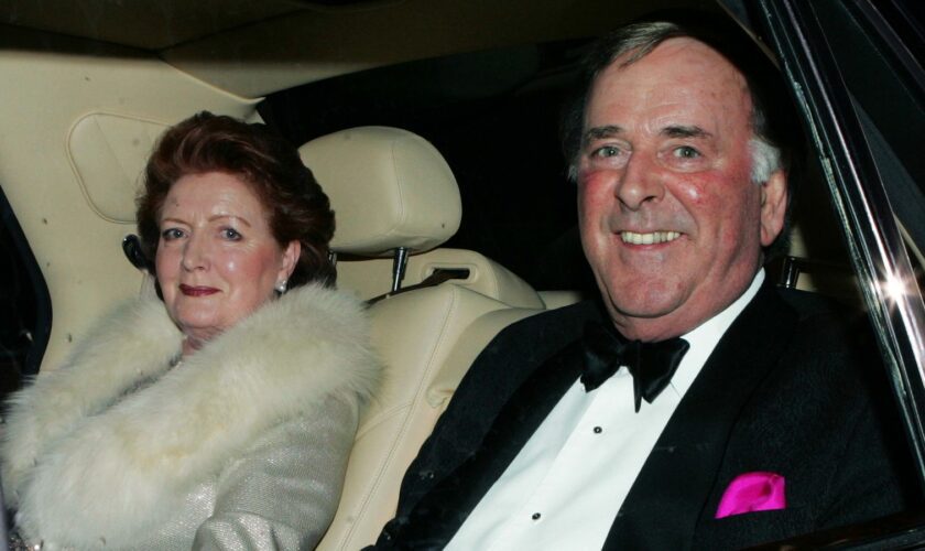 Terry Wogan with his wife Helen back in 2005. Pic: Reuters